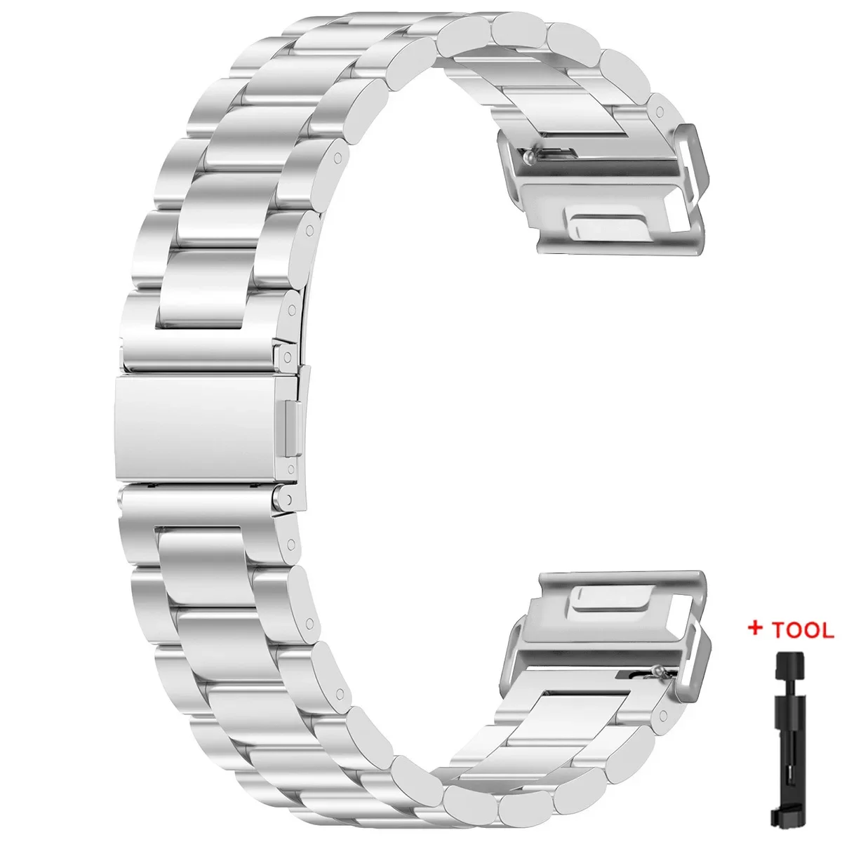 Stainless Steel Metal Watch Strap – Quick Easy Fit, 26/22mm