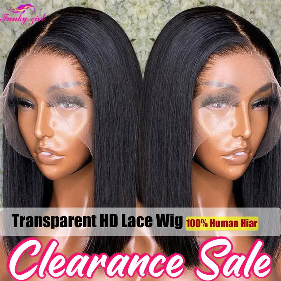 Brazilian Straight Bob Wig Human Hair Lace Front Wigs Pre-Pucked Short Bob Lace Part Wig Women Human Hair Wigs Human Hair Wig Lace Front Wig Human Hair Wigs Front Lace Wig