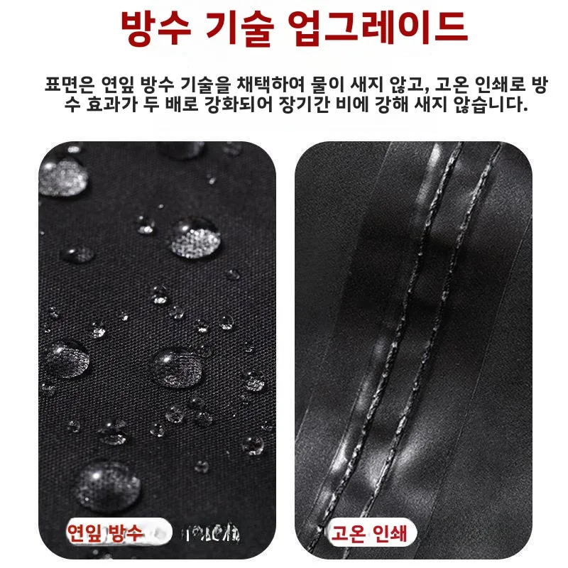 뉴옥스포드 천 소재 성인용 연장형 우비, 야외 건설 현장 작업 보호용 우비, 전신 커버형