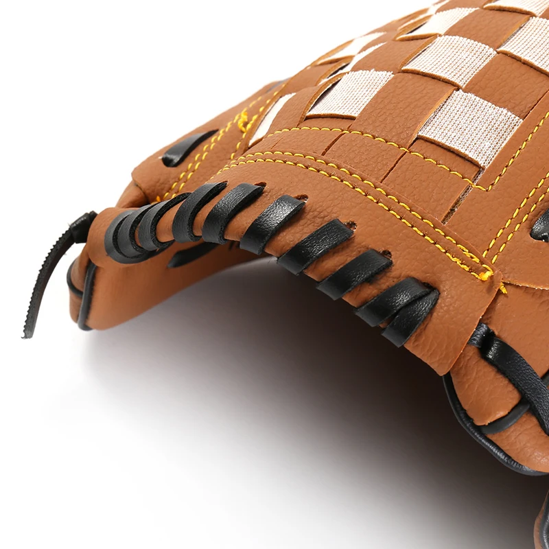 Outdoor Sport Baseball Glove Leather Batting Gloves Softball Practice Equipment Baseball Training Competition Glove For Kids