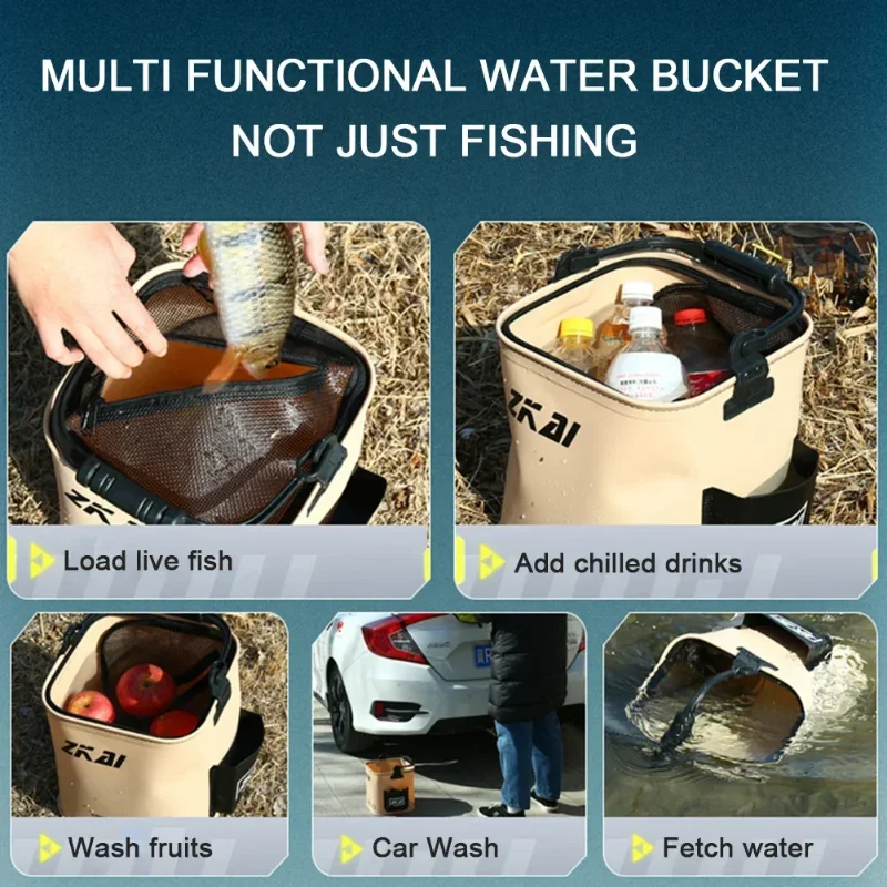 8L 13L Bucket Fishing Stuff Supplies Accessory Suitcase