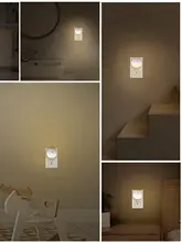  2pcs 110V US Plug Nightlight Lamp Small LED Night Light  Light Sensor ControlFor Children Kids Living Room Bedroom Lighting 