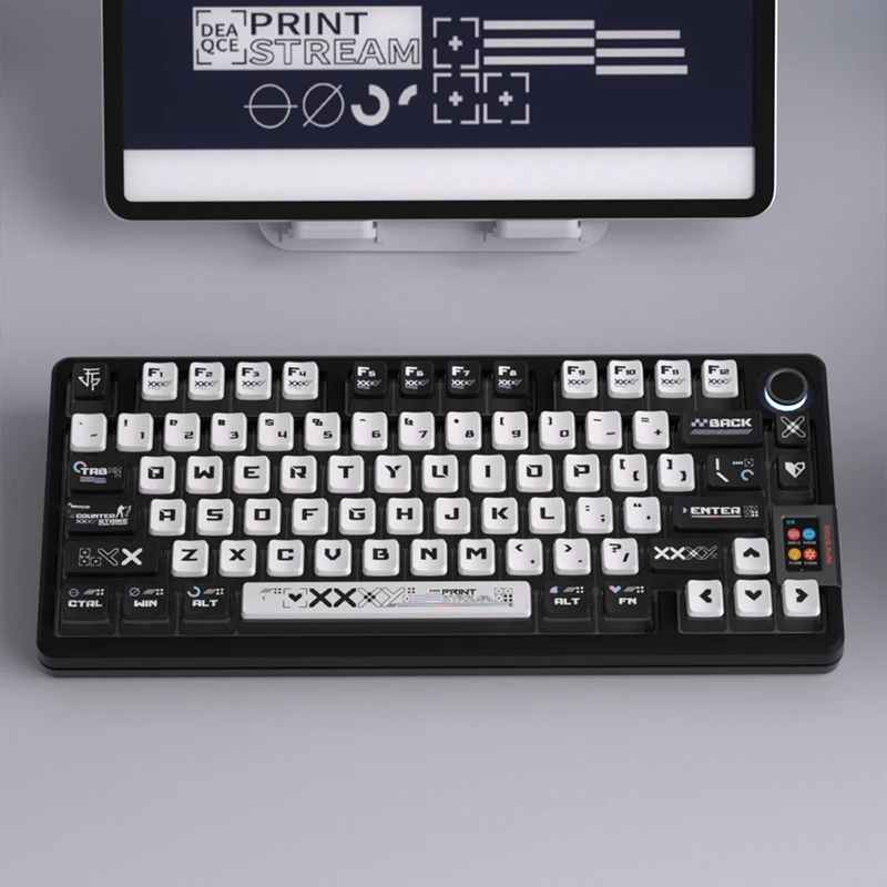Keycaps Conjunto para Teclado Mecânico Mifuny Pudim Transparente Cool Pbt Perfil Oem Jogos Acessórios - Imagem 5