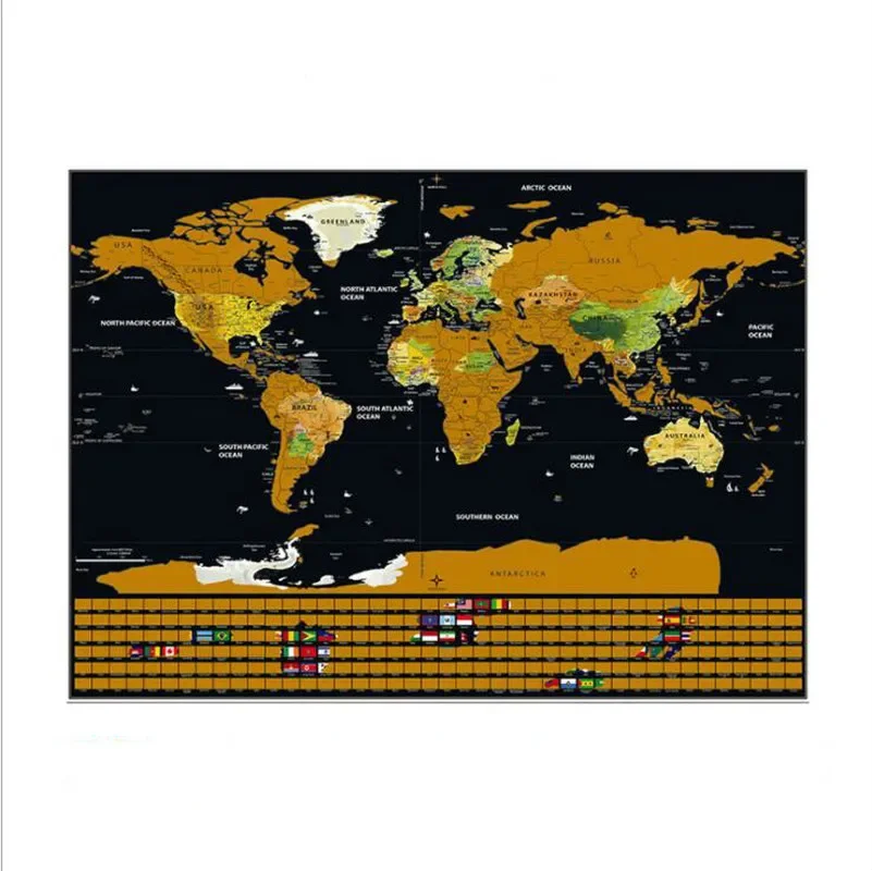 Mapa świata zdrapka za $3.8 / ~16zł