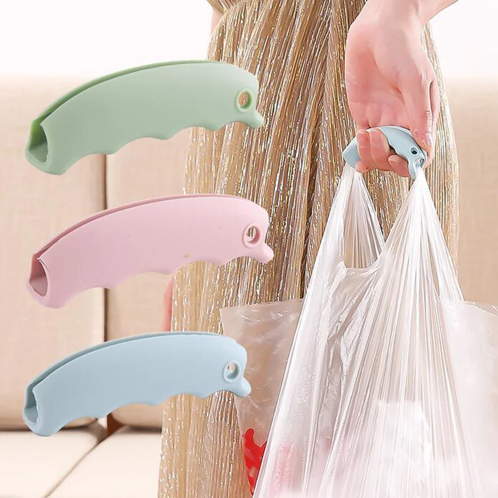 

12pcs Silicone Handles Labor-saving Bag Lifter Plastic Bag Handles Shopping Bag Handle