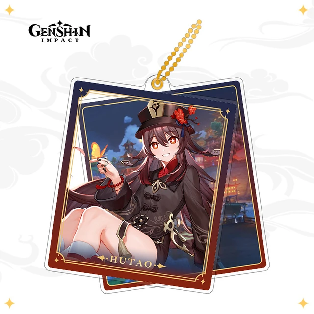 Genshin Impact Jogo Figura Personagem Produto Oficials Suporte Acrílico  (Séries de Porto de Liyue) (Ganyu)