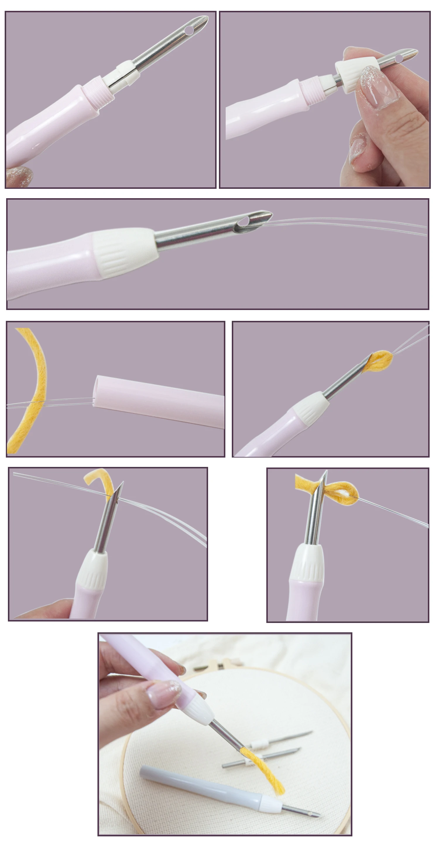 Punch Needle Embroidery Kit 6