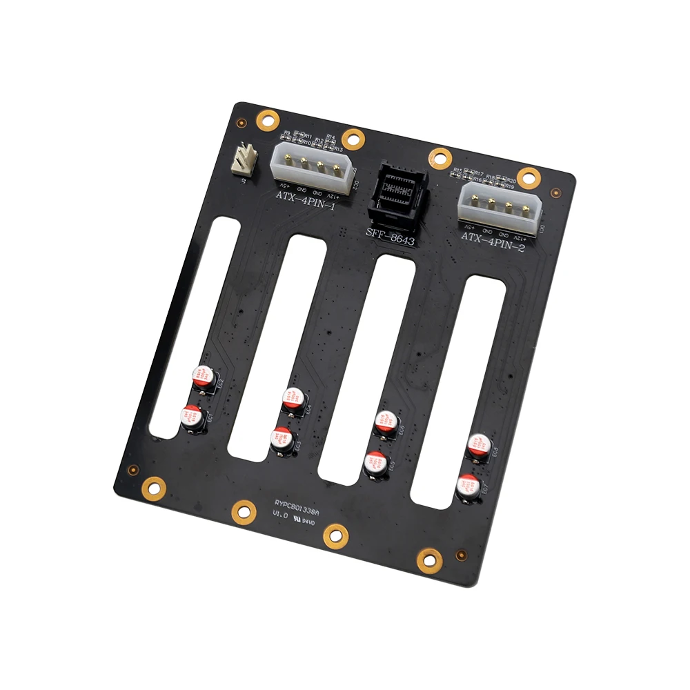 Server Backplane 4SAS 7+7+15Pin 8643 HDD Adapter