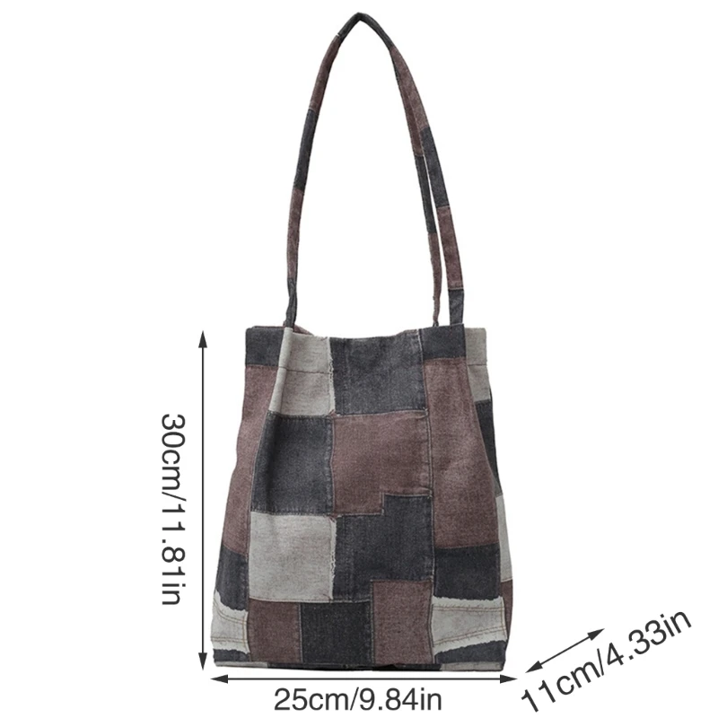Lightweight Women Shoulder Bag Canvas Handbag Unique and Practical Underarm Bag