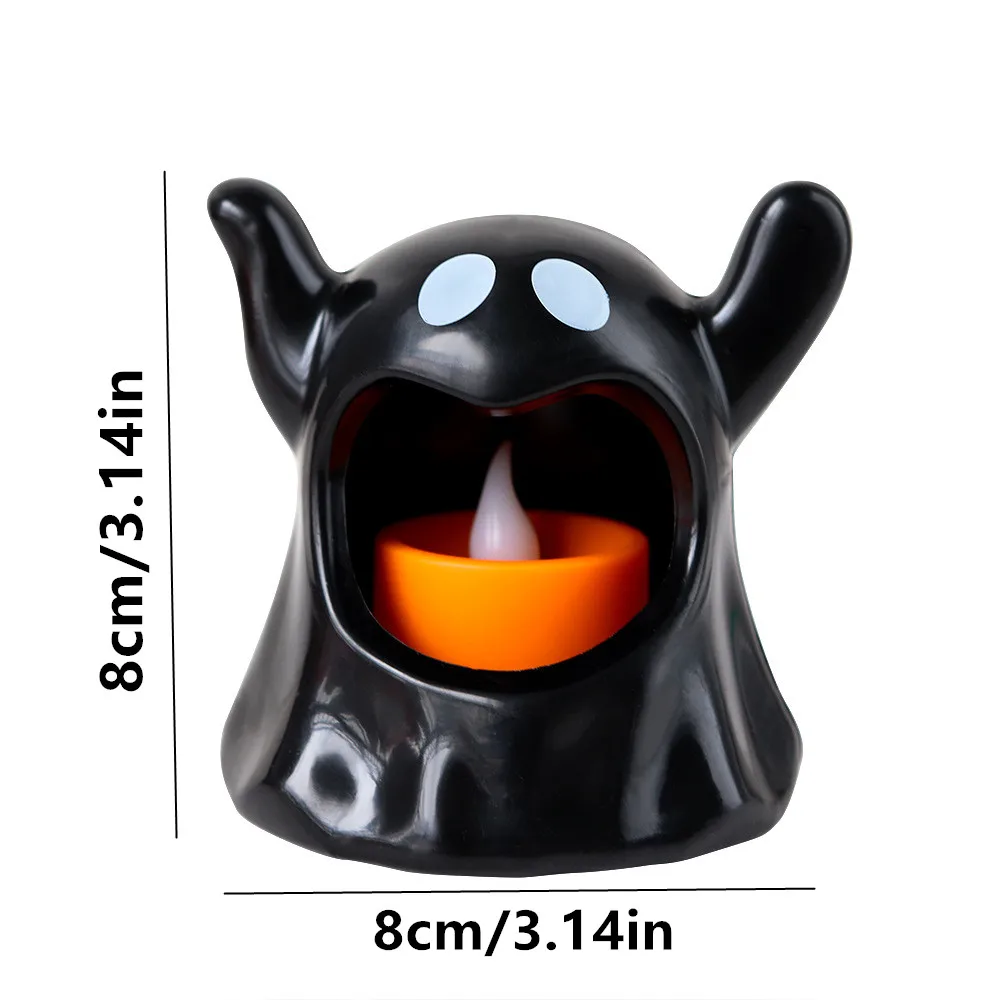 Birthday Party Decorations Mini LED Light Glow Light LED Table Lamp 1PC Halloween Ghosts Candle Holder LED Candlestick Lighting Candleholder Halloween Decoration birthday party decorations mini led light glow light led table lamp