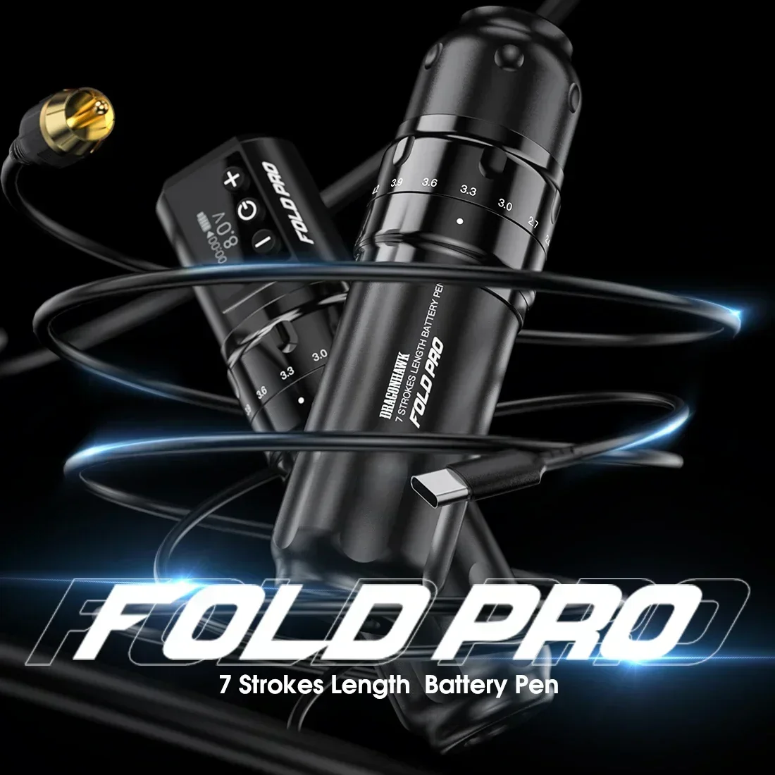 

Оригинальный и подлинный Dragonhawk Fold Pro 7, мотор без сердечника с регулируемыми мазками, с RCA или беспроводной моделью