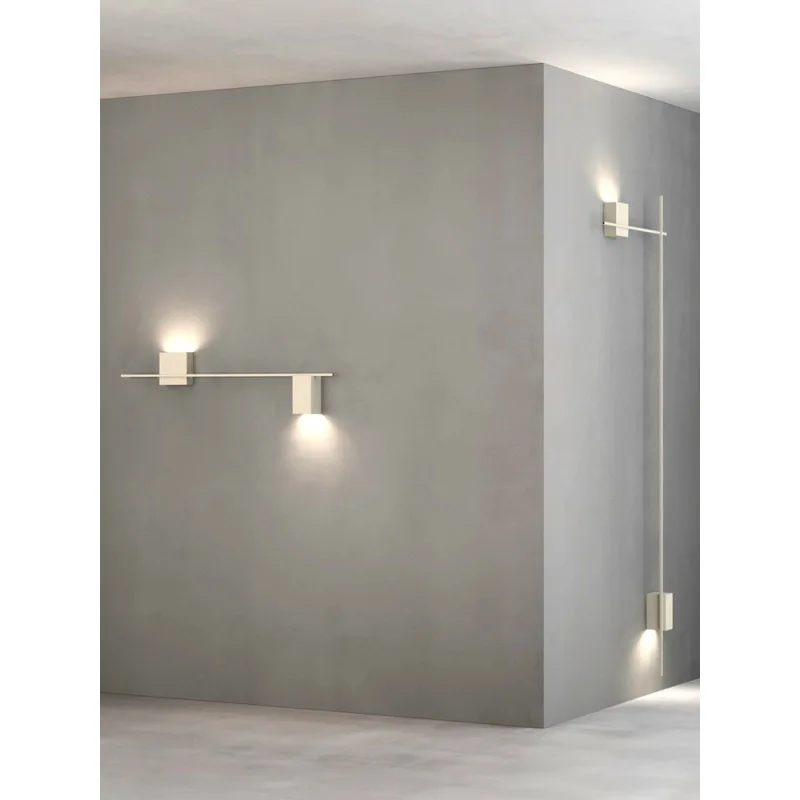 New Nordic Minimalist Designer Living Room Sofa Background Wall Light Strip Combination Wall Light Staircase Corridor