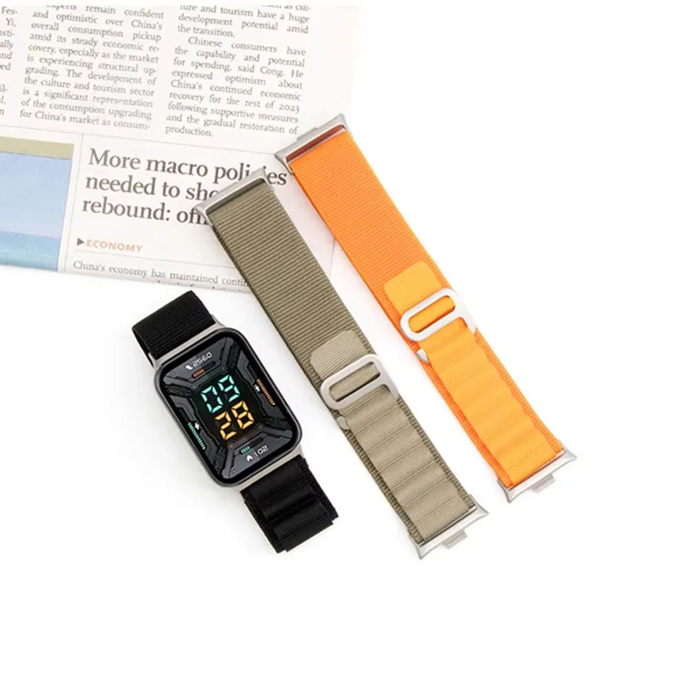 Adjustable Nylon Loop Strap Bracelet - Elastic Watchband Accessories