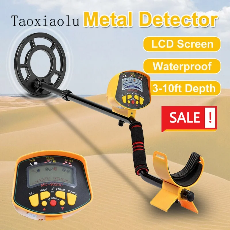 

MD-9020C Underground Metal Detector Professional Hnadheld Length Adjustable High Sensitivity LCD Display Treasure Gold Detector