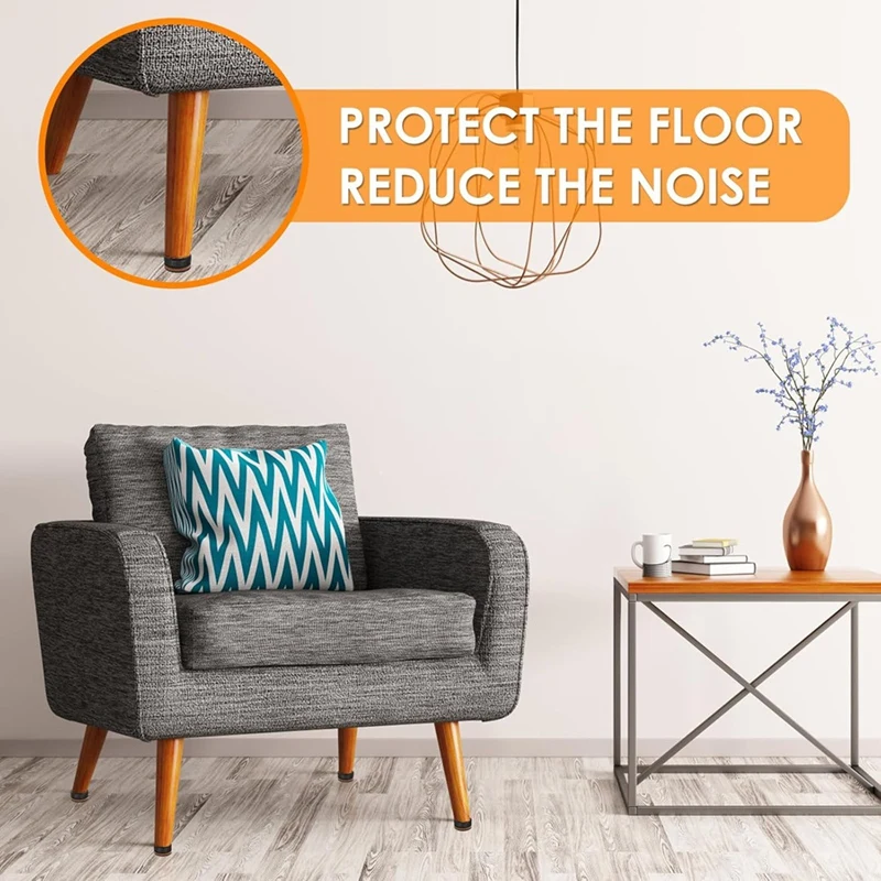 A52I-20Pack Adjustable Furniture Levelers With Floor Protectors,3/8 Inch Heavy Duty Leveling Feet With Rubber Pads,For Tables