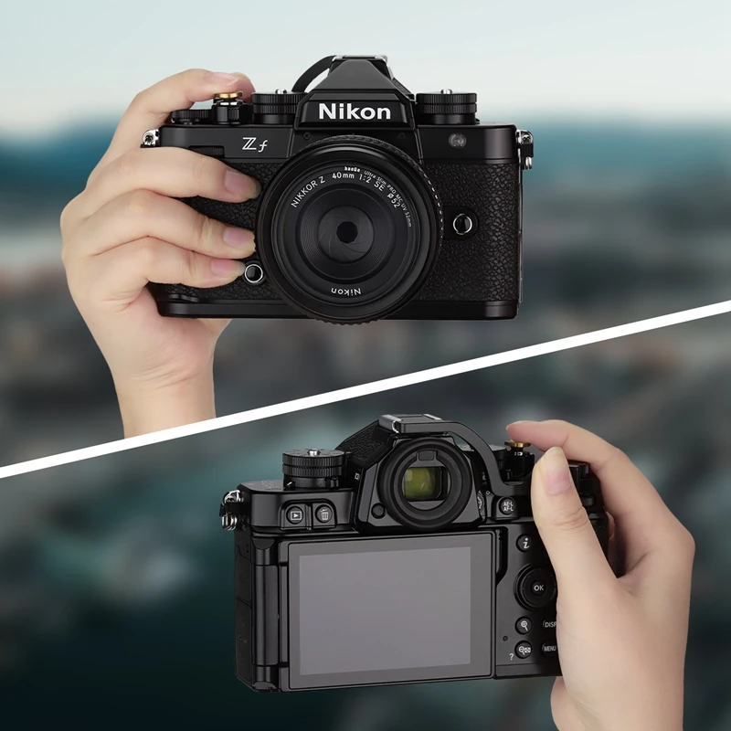 Haze-nikon zf zf、ブラックカメラアクセサリー、ホットシューズ、THB