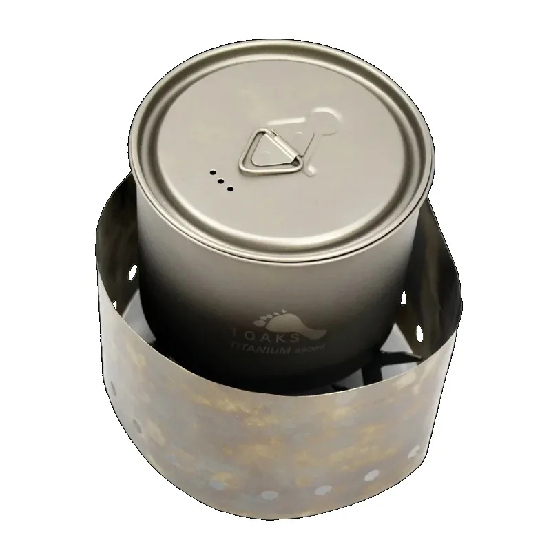 TOAKS Titanium Wind Screen, WSC-01 Ultralight Stove Wind Shield Windproof Light Weight for Camping Picnic Accessories