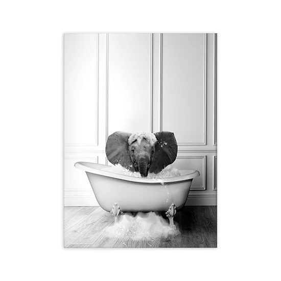 DuoBaorom 3 Tele Quadro Leopardo Per Bagno – Stampe Giclée Su Tela Incorniciata 30x30 Cm