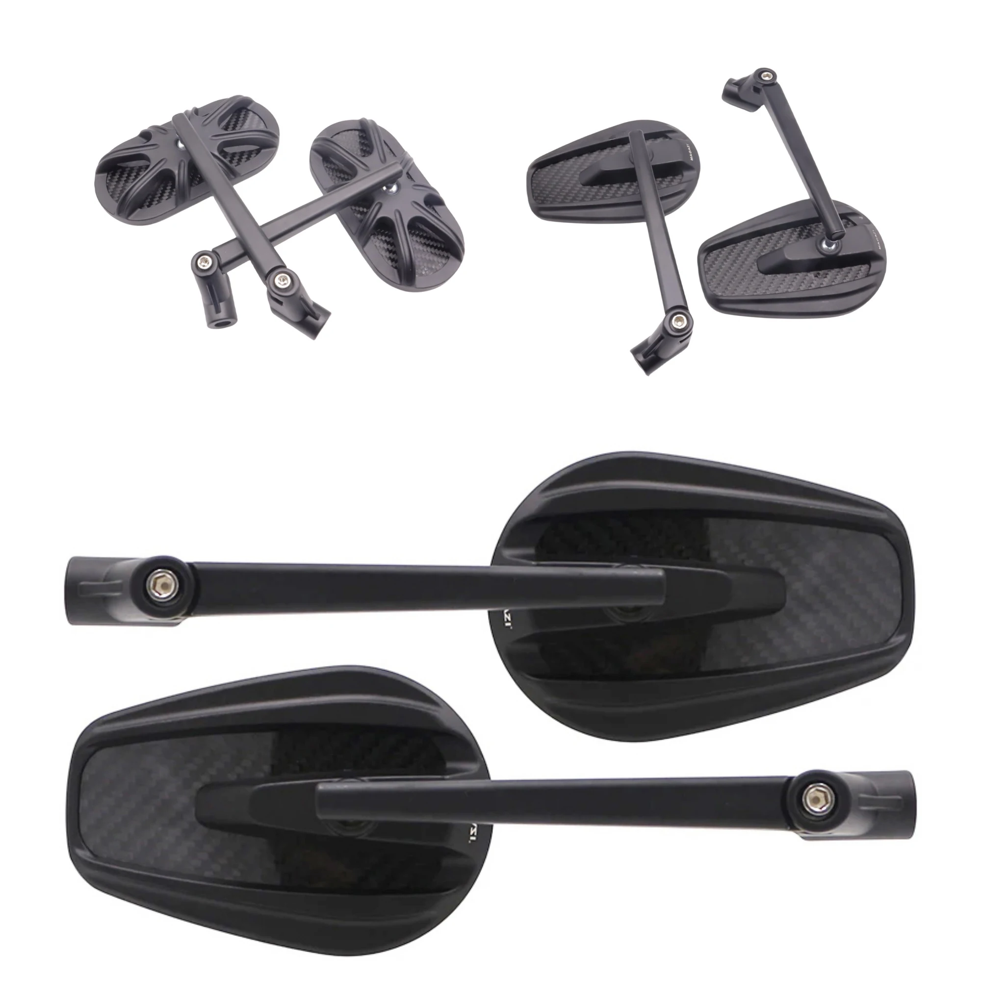 

Motorcycle Rearview Side Mirror Left & Right Direct Replaces Handlebar Side Mirror for Snowmobile Cruiser Dirt Bike