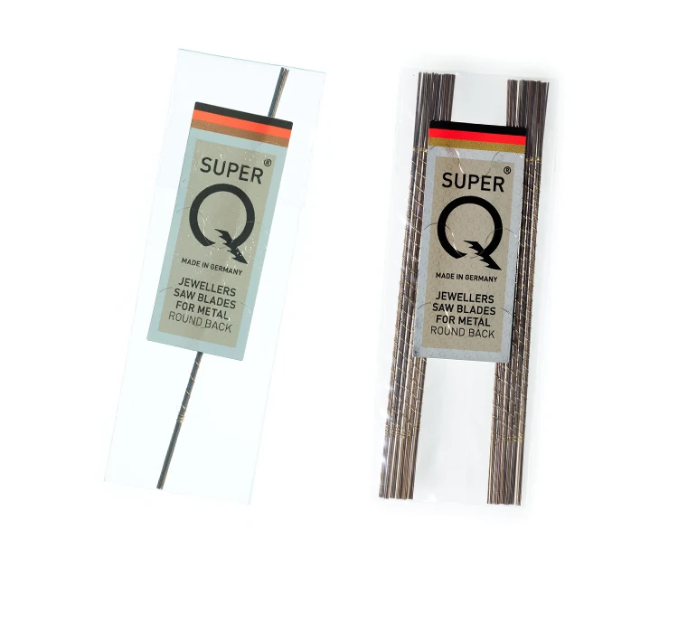 NIQUA SUPER Q 130 mm Schmucksägeblätter, deutsche Qualität, 144 Stück/Packung, ultrascharf und flexibel, zum Piercing, Präzisions-Goldschmiedung – Detail 3