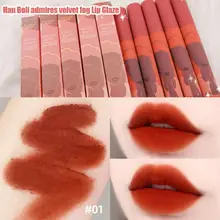 

5 Colors Matte Velvet Lip Glaze Waterproof Lasting Moisturizing And Not Easy To Fade Lip Gloss Lipstick Sexy Lip Makeup TSLM1
