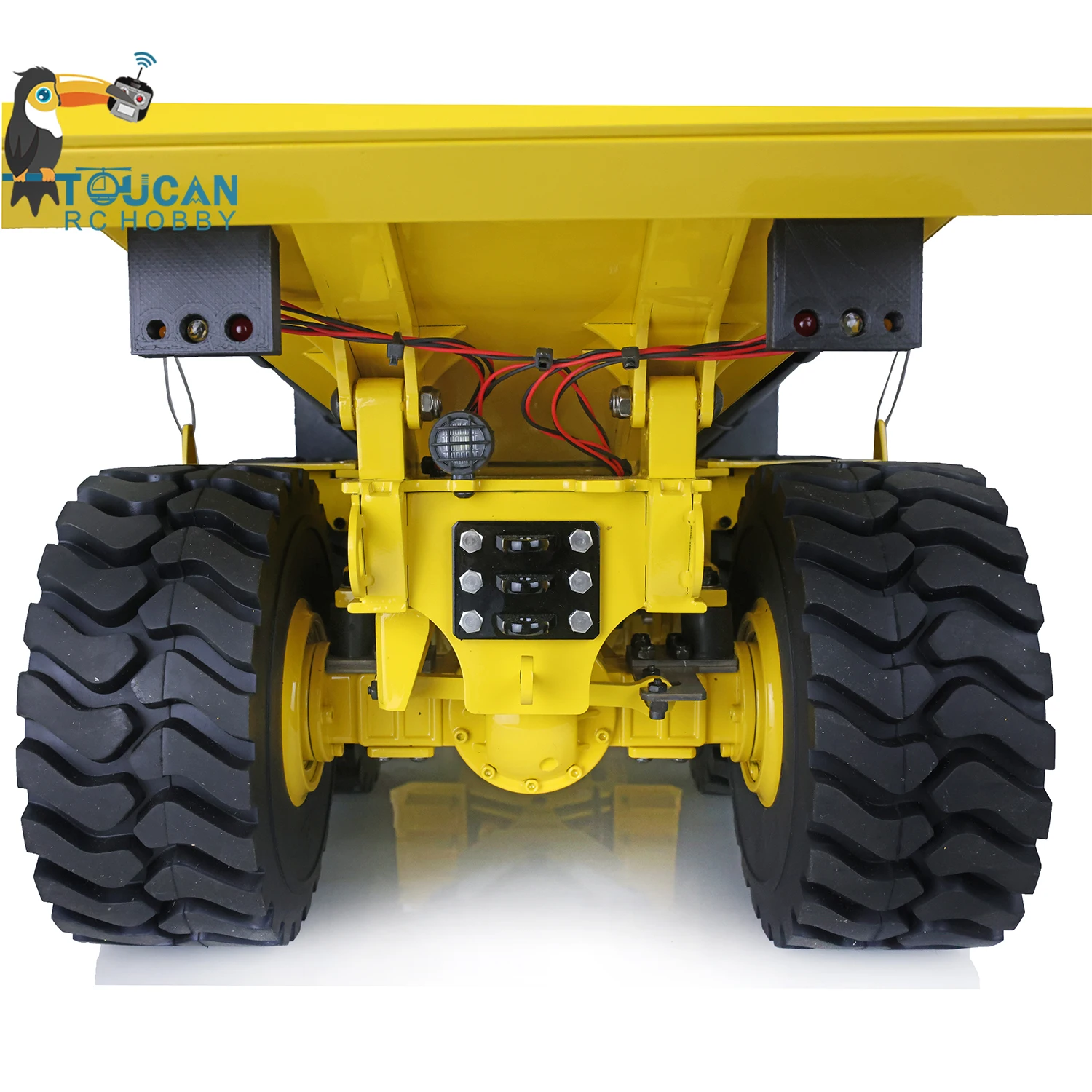 XDRC A40G 1/14 RC Hydraulic Articulated Truck Metal Dumper Car Remote Control Model Lights Sounds Toys Christmas Gifts TH18405 4