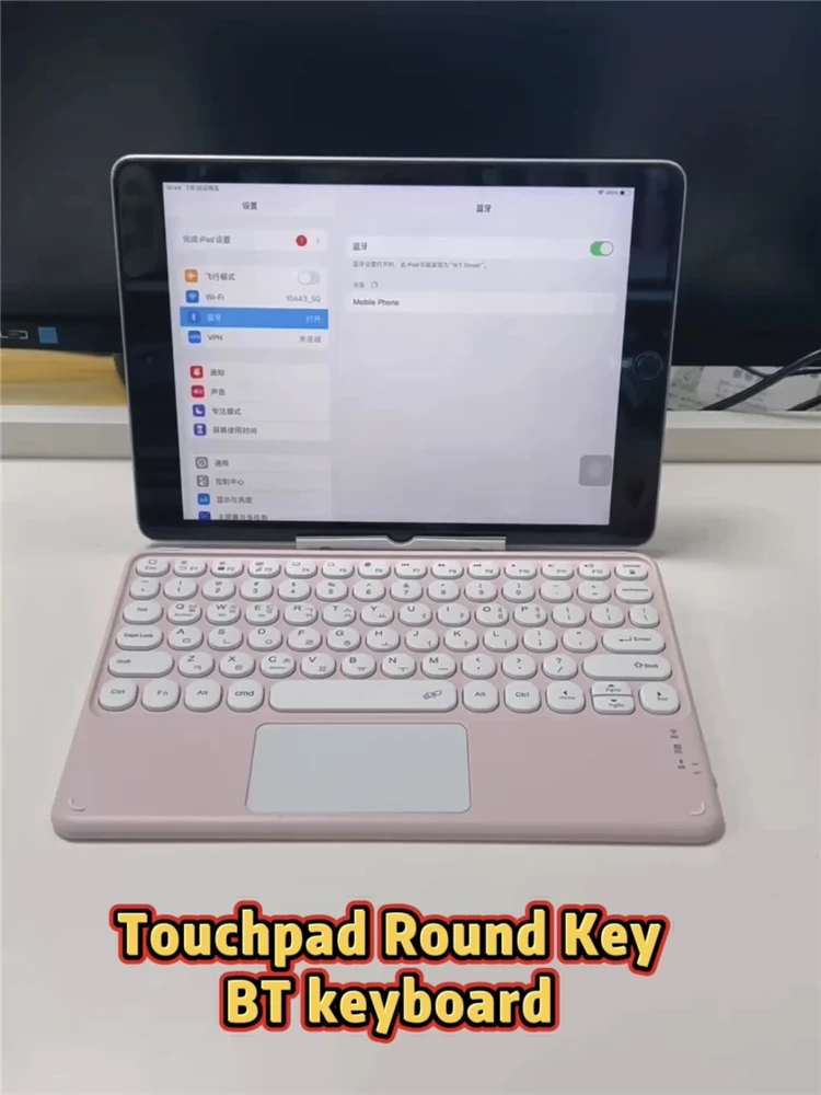 Bluetooth Keyboard Wireless Bluetooth Keyboard with Touch Touchpad Ultra-Slim Portable Rechargeable Keyboard for iPad iPhone iOS Android Windows