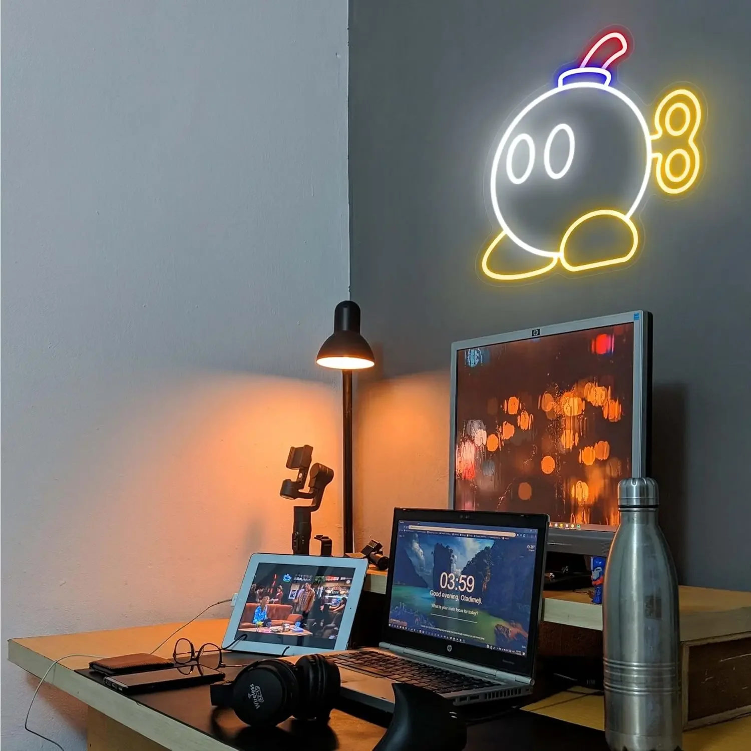 Bob-omb Mario LED Neon Sign for Video Game Room Wall Decor Game Room and Desk Decoration Gamer Gifts led neon sign