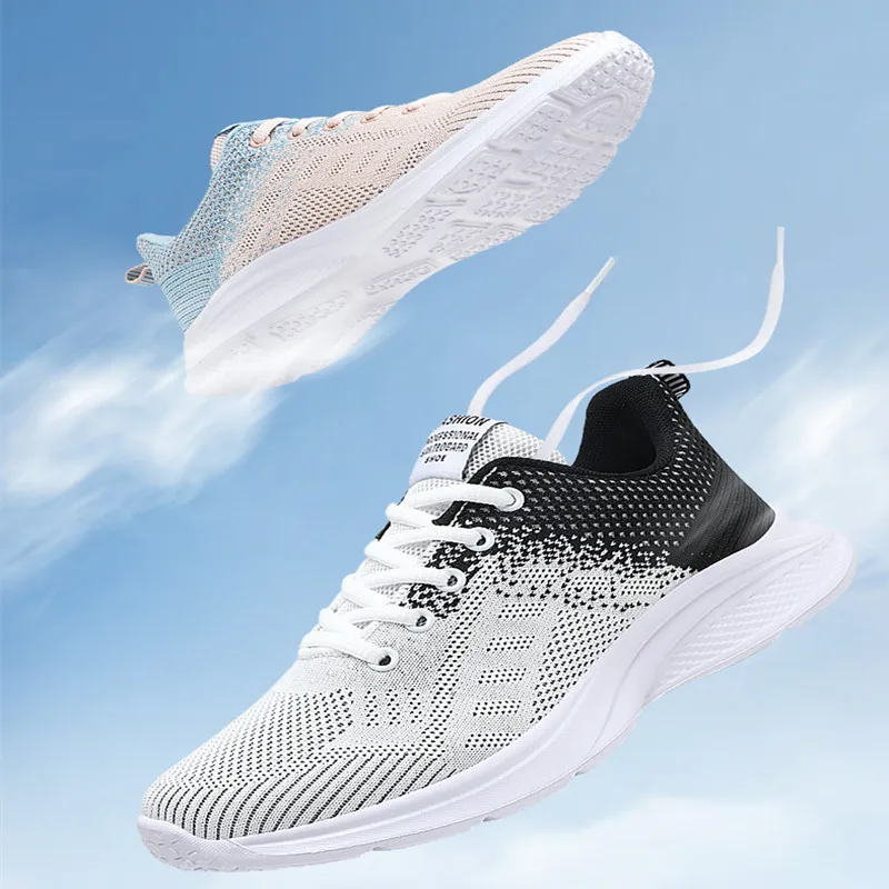 Women's Running Shoes Light Sneaker Shoes for Women Breathable Casual Walking Fly Weaving Ventilate Elastic Sneakers