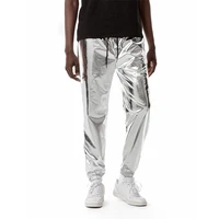 Silver Shiny Pants Men 2022 New Brand Skinny DJ Disco Party Halloween Trousers Mens Stage Prom Singer Costume Hip Hop Streetwear 1