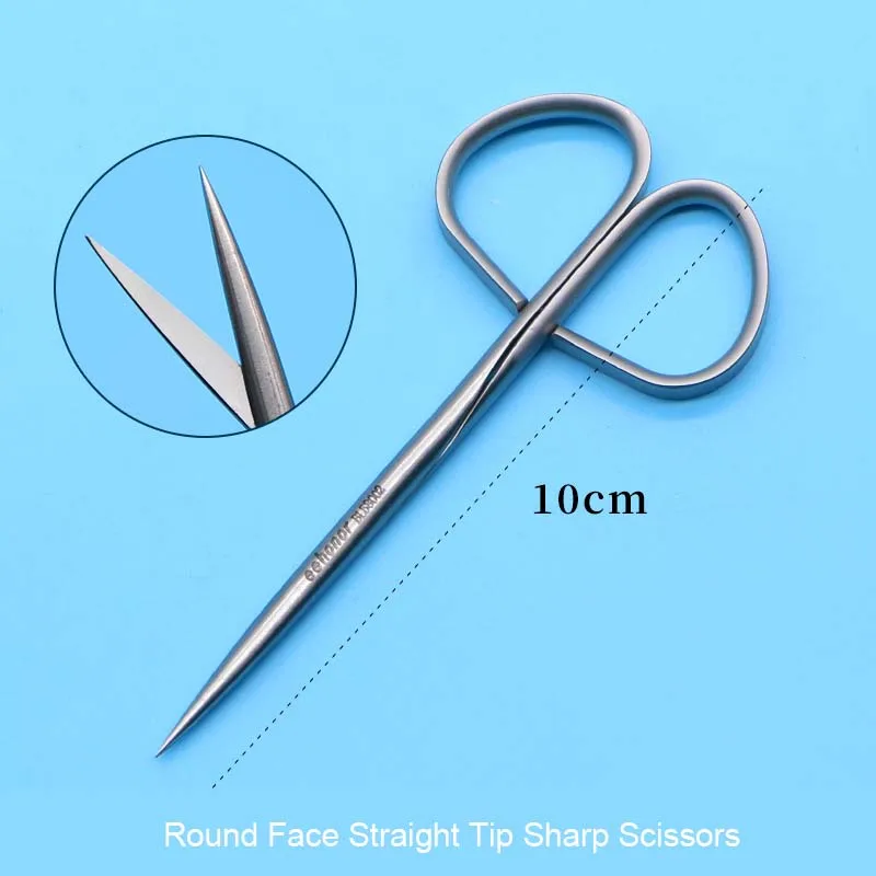 Ophthalmic Tool Surgical Instruments Cornea Scissors Twisted Handle Tissue Separating Scissors Peeling Scissors Eyelid Ophthalmic Surgical Fine Beauty Tools