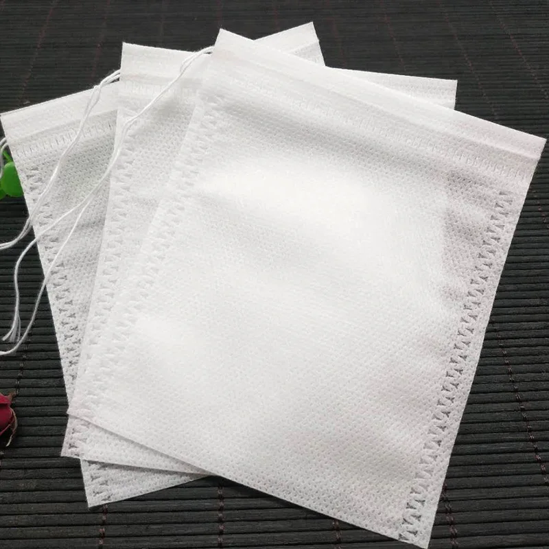Non-Woven Fabric One-Time Filter Draw Line Tea Bag disposable tea filter bags disposable tea bags 100pcs
