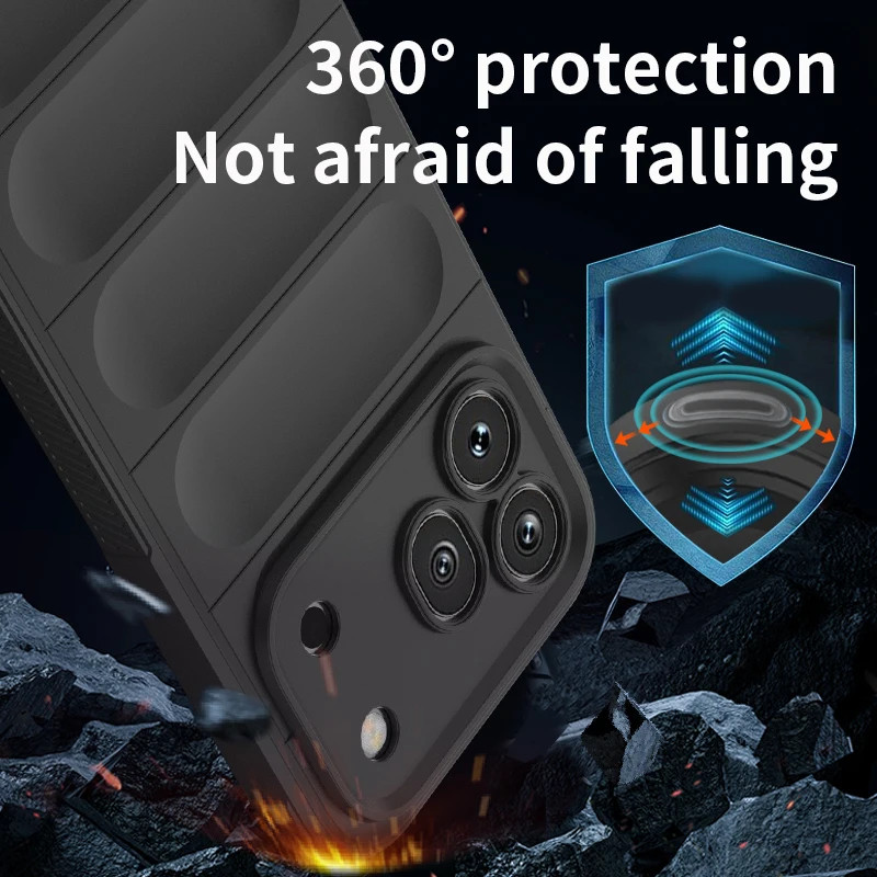5G Shockproof Case with 360° Camera Protection and Bumper Design - Premium Back Cover and Protective