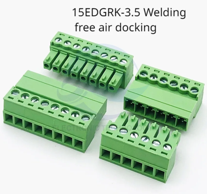 

Solderless butt 15EDGRK-3.5mm plug out type terminal male/female connector 2EDGKP3.5 Small spacing wire connector