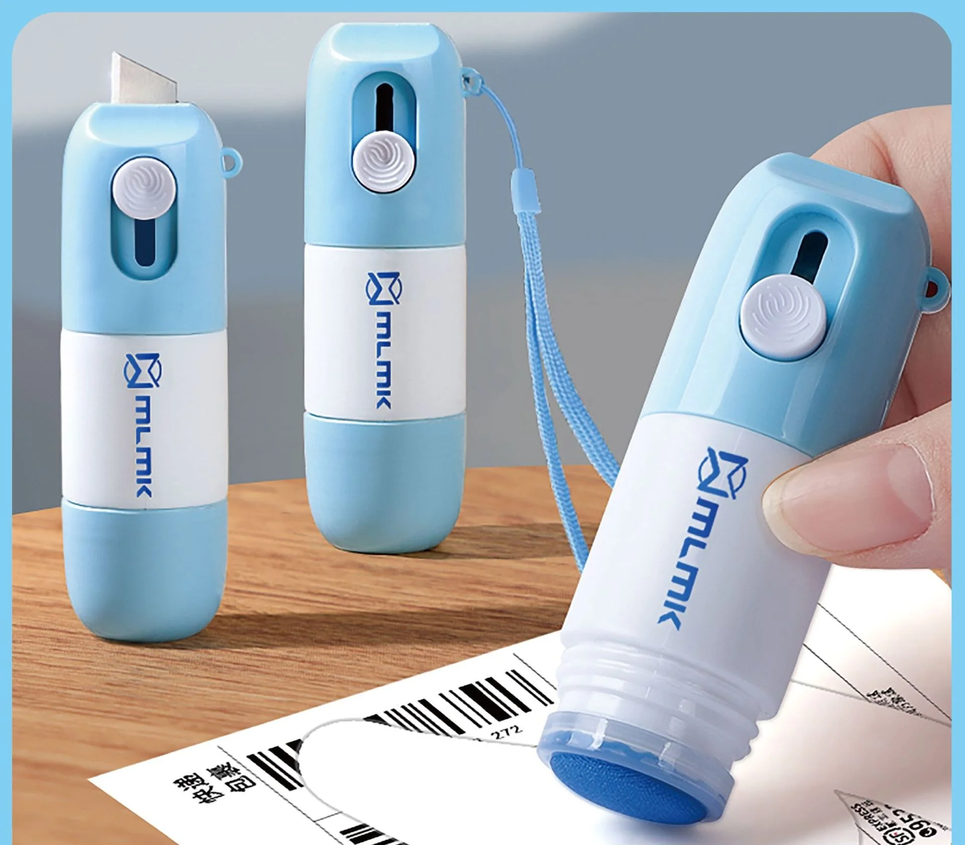 Thermal Paper Correction Fluid Thermal Paper Eraser Pen Thermal Paper Correction Fluid with Unboxing Knife Portable Durable Thermal Paper Data Identity Protection Fluid Eraser
