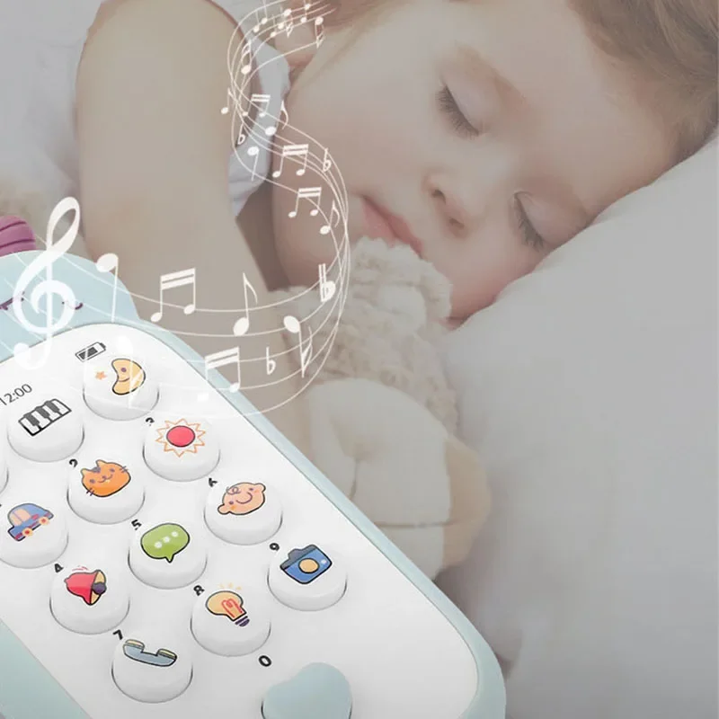 Baby Phone Toys Cute Telephone Teether Musical Voice Toy Early Educational Learning Machine Electronic Children Cellphone Gifts 4