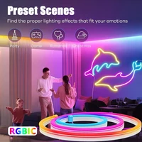 WISCOLOR 24V TUYA WIFI LED Neon Strip Lights 5M 10M 15M Silicone Waterproof With Voice Control Support Smart Life For Home Decor - Image 5