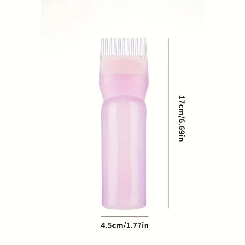 120ml 4.06oz Hair Dyeing Bottle Squeeze Applicator Bottle Oil Plastic Hair Dye Coloring Hairdressing Styling Tool
