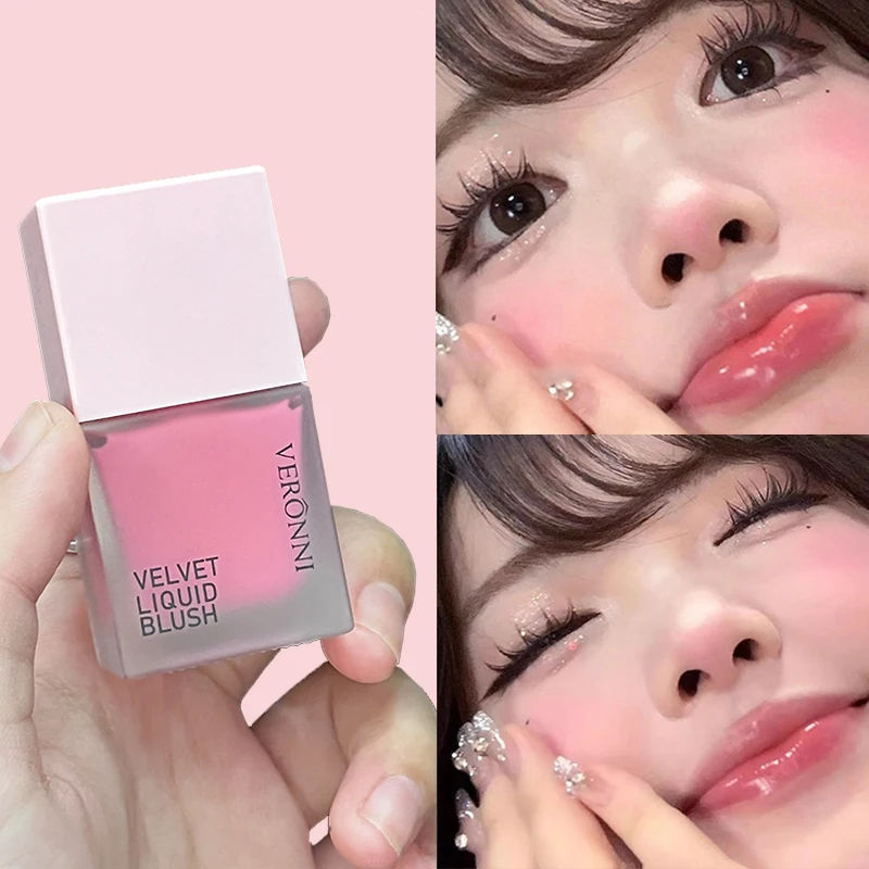 Liquid Blush Soft Velvet matte Blusher Make up Lightweight cream Blush Makeup for Long-Lasting Cheek Tint Cream Blush cosmetics 3
