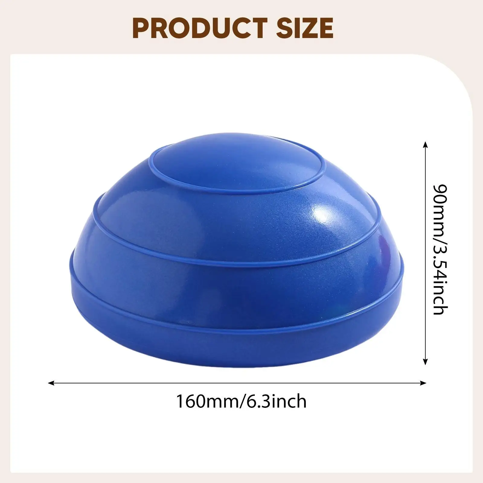 Balance Pod Nonslip Fitness Half Dome Squat Exercise Stepping Pad for Feet Coordination Sports Core Body Balancing Gymnastics