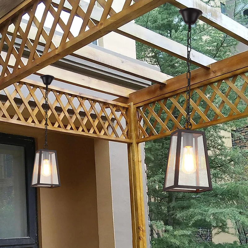 European Retro Restaurant/Bar/Cafe Chandelier Outdoor Pavilion/Aisle/Corridor/Garden Courtyard Pendent Light