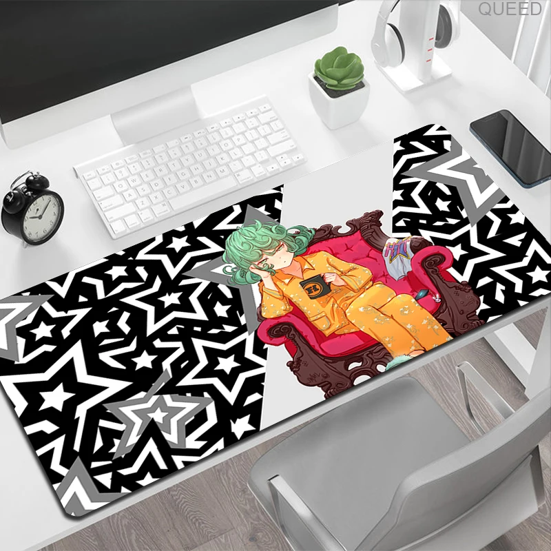 

One Punch Man Computer Mouse Pad Anime Non-Slip Mouse Mat Office Large Gaming Mousepad Pc Gamer Keyboard Pads Game Table Mat XXL