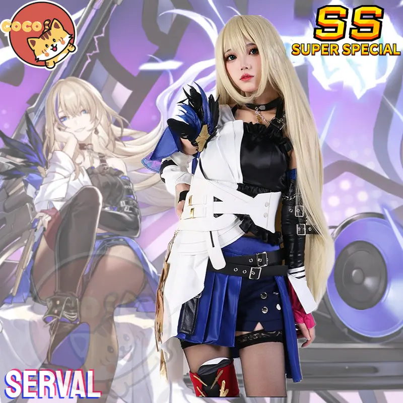 

CoCos-SS Game Honkai Star Rail Serval Cosplay Costume Game Cosplay Lovely Sweet Combat Dress Activity Party Role Play Clothing