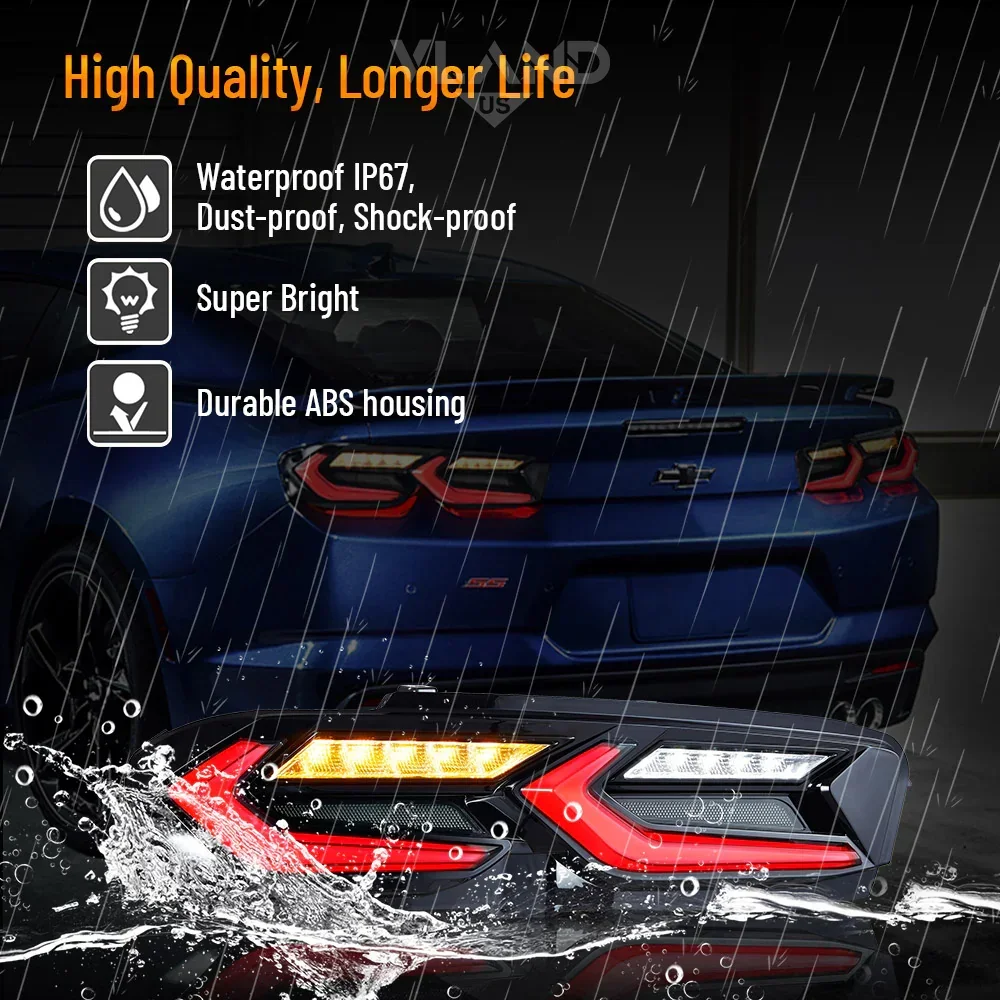 Vland Led-Achterlichten Voor Chevrolet Camaro-6e Gen Facelift (Ls, Lt, Lt1, Ss, Zl1)