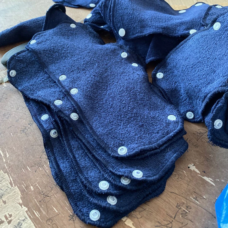 TRQWH Hard Hat Sweatbands - 9 Pack Reusable Cotton Liners With Snap Buttons For Welding & Safety Helmets