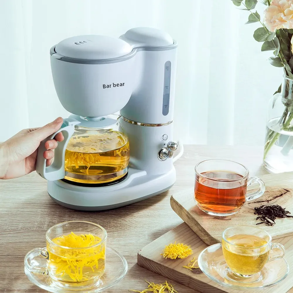 Bear Small Bear American Style Home Use Espresso Coffee Maker Automatic Drip Tea Brewing Bean Grinder Gift Machine