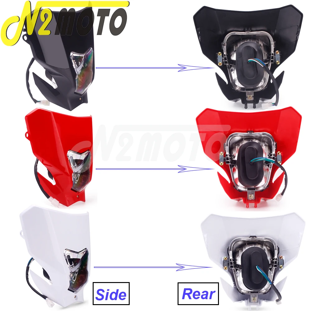 Motocross E13 – masque de phare étanche, garde-boue avant pour Honda CRF 250 450 CRF450L CRF450XR 18-19 2020