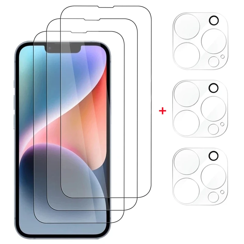 

Screen Protector for iPhone 13 12 14 Pro Max Mini 15 Plus Camera Lens Protective Glass for iPhone 11 15 PRO MAX Tempered Glass
