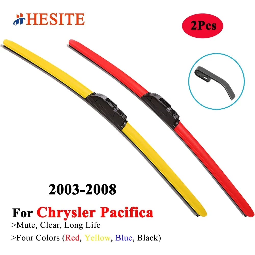 

HESITE Colorful Car Windshield Wiper Blade for Chrysler Pacifica MPV 2003 2004 2005 2006 2007 2008 Automobiles Parts Accessories
