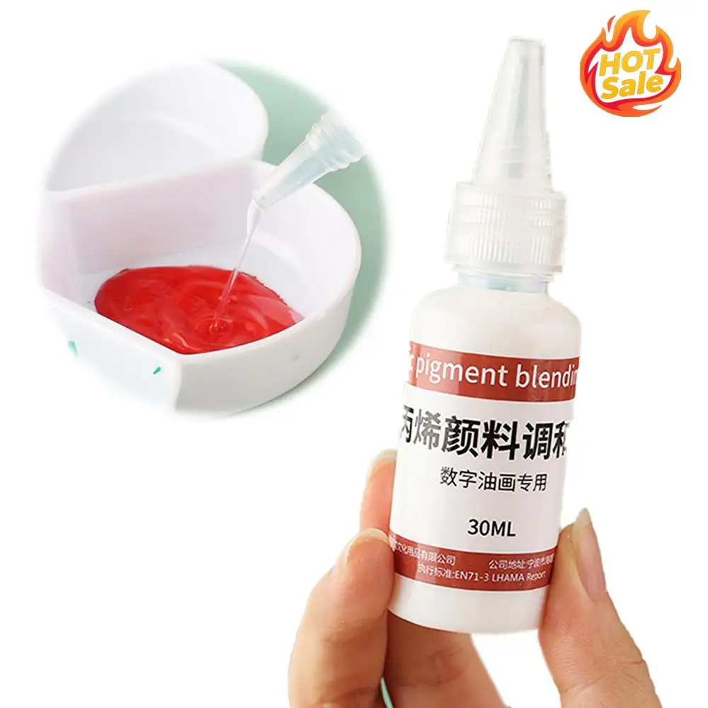 전문 페인팅용 3개 아크릴 페인트 리타더 미디엄 아크릴 믹서/리타더/보호제 30ml